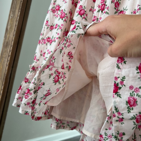 New Look tie back shirred smock dress in
white floral size 2 worn once - Picture 10 of 13